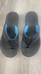 OP Black and Blue Sandals It doesn’t have a number but it’s like a Size 8