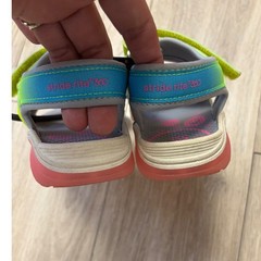 Stride Rite 360 Asher Kids Light Up Sandals Neon Pink Green Blue Size 10M