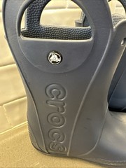 Crocs Kids j2 Handle It Rain Boots Navy Pull On 12803 Youth Waterproof