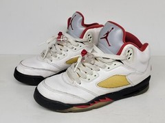 Nike Air Jordan 5 V Retro Fire Red White 440888-102 Youth Shoes 5.5Y or Womens 7