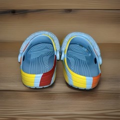 Crocs Classic Terry Cloth Clog Blue Multi Juniors Size J4 NEW Unisex