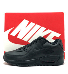 *NEW* Big Kids Nike Air Max 90 J (GS) Black/Black (HF6358 001), Sz 4.0Y – 7.0Y👍