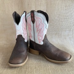 Durango Children’s Trail Brown and White Western Boot DBT0242C Size Kids 2M