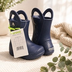 Crocs Handle It Rain Boot T Navy Blue Toddler Size C5 Waterproof 211056-410 NEW