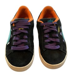 Puma Suede Nickelodeon Rugrats Reptar Kids Sneakers Black Teal 1.5C