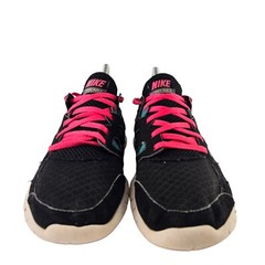 Nike Youth 5.5Y Black Pink Teal Free Run 2 443742-007 Running Shoes
