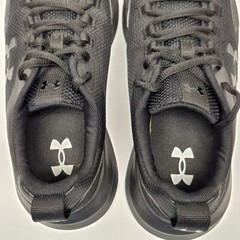 Under Armour Essential Youth 6Y Running Shoes Triple Black Athletic Sneaker