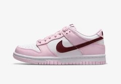 Nike Dunk Low Pink Foam Red White CW1590-601 GS Size 4Y
