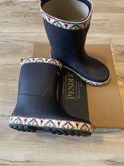 Pendleton Kids Tuscan Mid Boots Size 11/12 Navy Blue Rain Boots New In Box