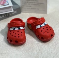 Crocs Lightning McQueen Size C13 Kids Red Clog Classic Summer Wear