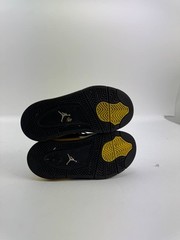 Nike Air Jordan 4 Retro Thunder PS Black Yellow BQ7669-017 Size 11C