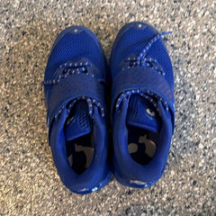 Under Armour Assert 8 Kids Blue Hook & Loop Mesh Low Top Sneaker US 4.5
