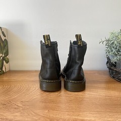 Dr Martens 1460 J Pascal Black Leather Zipper Unisex Kids Combat Boot Size 3