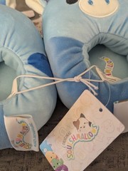 Squishmallow Kids Blue Slippers Size 11/12 New With Tags