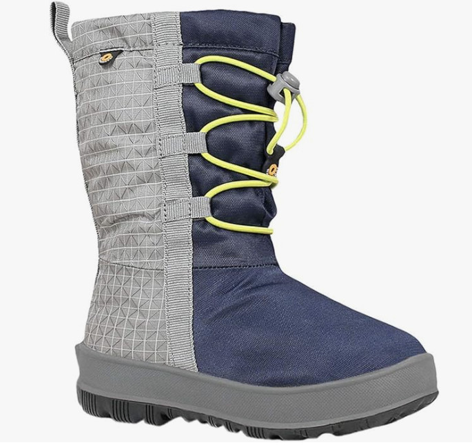 BOGS Snownights Insulated Winter Waterproof Snow Boot, Navy 1 US Little Kid