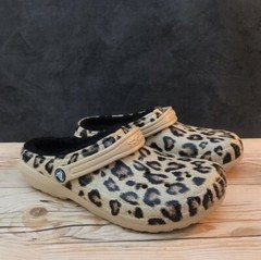 Crocs Classic Lined Animal Leopard Print Clog Select-a-Size