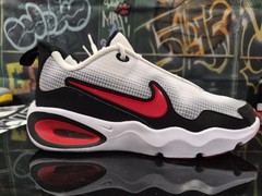 Nike Air Max Nova (GS) White/Red/Black Mesh Low Top Sneakers Size 5Y FN4446-100