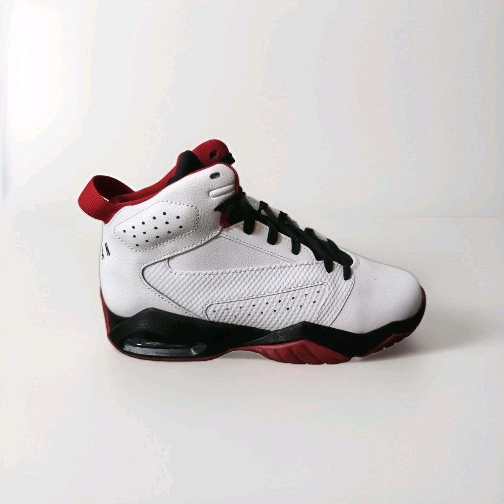 Jordan Lift Off (GS) White/Black/Red Mid Top Lace-Up Sneakers Kids 6Y AR4430