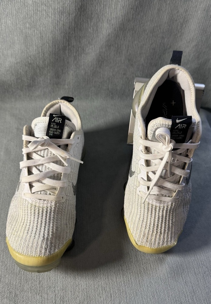 Nike Air VaporMax Flyknit 3 White Silver Unisex Kids Sneakers US 6.5Y BQ5238-101