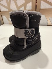 Toddler Kids Kamik Snowbug 5 Black Lined Comfort Warm Snow Cold Boots Size 5 C