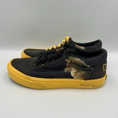 Vans National Geographic Old Skool Snake Wolf Sneakers Shoes Yellow Size 3Y