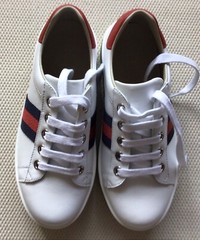 Authentic Gucci Kids Ace Leather Sneaker Made in Italy