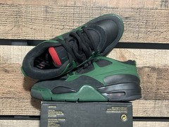 Jordan Air Flight 89 Kids Sneakers 7Y Green Black Red Leather Low Top