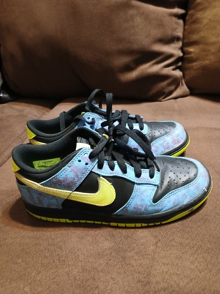 Nike Dunk SE Low Lets Dance Youth Size 4.5Y DV1694-900 Acid Wash Baltic Volt