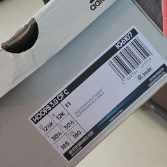 adidas Hoops 3.0 CF C Kids Low Top Hook & Loop Sneakers Blue/Green 12.5K