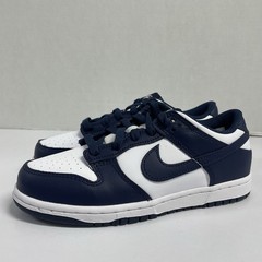 Nike Dunk Low PS Midnight Navy FB9108 116 Size 3 Y Kids Blue White Leather Shoe