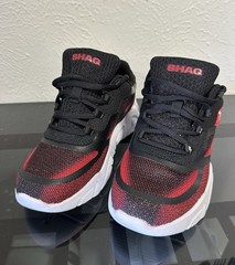 SHAQ Notify Breathable Mesh Low Top Sneakers Black/Red/White US 4.5 Q9736YBKRD