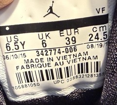 Nike Air Jordan True Flight Basketball Shoes 342774-006 Size 6.5Y