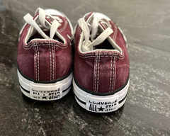 Converse Chuck Taylor All Star Maroon Canvas Low Top Youth Sneakers Size 2 kids