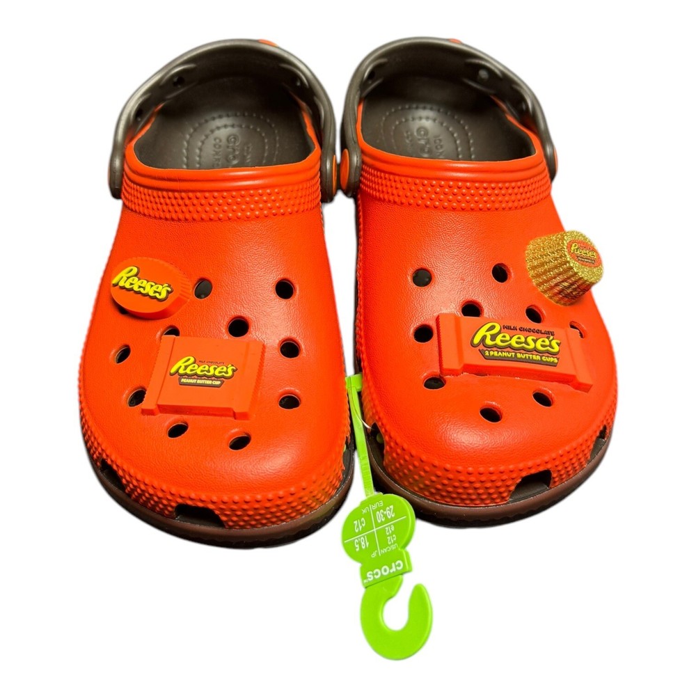 HERSHEYS CROCS X REESES KIDS CLOGS SHOES SIZE US C12 EUR 29-30 NWT 209323-206