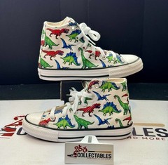 Converse Chuck Taylor All Star Hi Dinos Kids Size – White Wasabi – New w/ Box