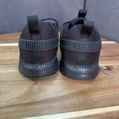 Puma Pacer Next Excel Kids Triple Black Mesh Running Sneakers 371758-01 Size 10C