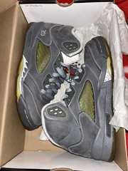 Jordan 5 Retro Wolf Grey (2011) (GS) 440888-005 size 5.5y
