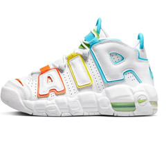 NIKE AIR MORE UPTEMPO GS „MULTI-COLOR“ SIZE 7Y BRAND NEW (FJ4624-100)