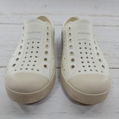 Native Jefferson Mountain Kids C12 Bone Tan Beige Slip On Waterproof Sneakers