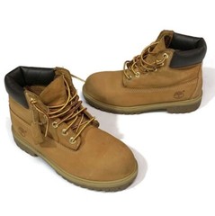 Timberland Waterproof 12709M Brown Nubuck Wheat Kids Size 2 Boots Shoe