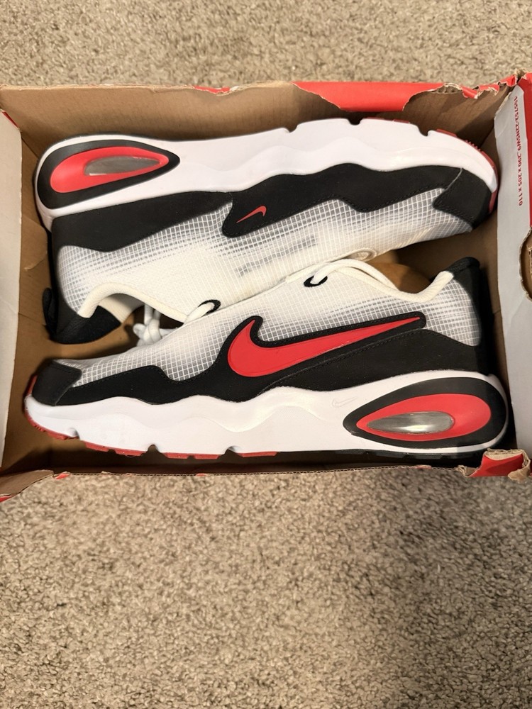 Nike Air Max Nova (GS) Unisex Kids Mesh Low Top Sneaker White Red 7Y FN4446-100