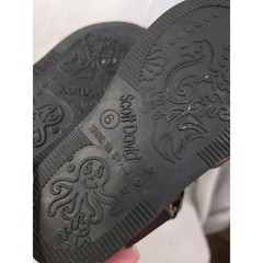 NEW Leather Scott David Spain Size 6 Kids Sandal Loafers Brown