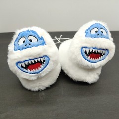 Abominable Snowman 3D Plush Slippers White Toddler 4 Rudolph Reindeer