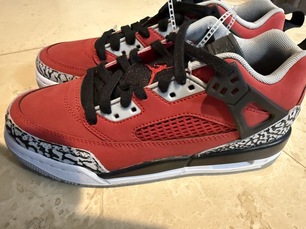 Nike Air Jordan Spizike Red Black-Wolf Grey FQ3950-600 Youth Size 7Y