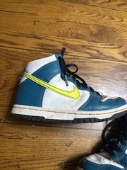 Nike Dunk High Bright Spruce Volt Kids Sneakers Casual Sport 3.5 Shoes