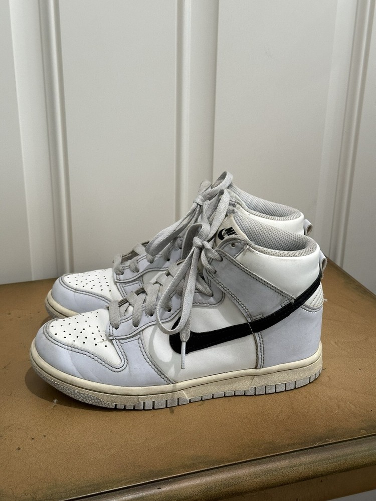 Nike Kids Dunk High PS Summit White/Blue Mid Rise Sneakers- 3.5Y
