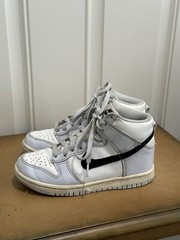 Nike Kids Dunk High PS Summit White/Blue Mid Rise Sneakers- 3.5Y