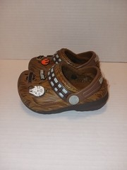 Crocs Star Wars Chewbacca Fur Lined Clogs With Jibitz Charms Brown Toddler C 6