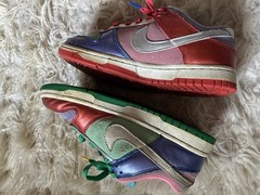 Nike Dunk Low GS Low Top Leather Multicolor Colorblock 6.5 DN0855-600