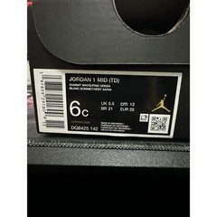 New Kids Size 6c Jordan 1 Retro Mid Pine Green DQ8425-142 Infant Baby Shoes